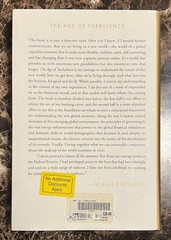 Alan Greenspan The Age of Turbulence Hardcover Economic Biography w/ Dust Jacket