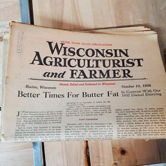 VTG Lot Of 8 Magazines/Newspapers – Wisconsin Agriculturist and Farmer 1935