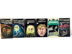 Lot of 6 H.P. Lovecraft Vintage Sci Fi Horror Ballantine Books Cthulhu Yuggoth