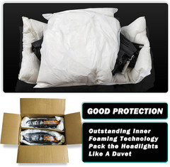 Headlight Assembly Pair [Bulbs Included] Compatible with 2008-2012 Honda Accord