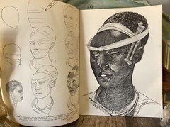 VINTAGE HEADS FROM LIFE BOOK CHARCOAL CRAYON PENCIL Prints For Framing W. Foster