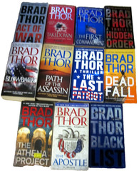 Brad Thor book lot- Scot Harvath book lot- 11 novels- Blowback, Dead Fall, more