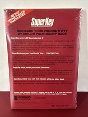 new sealed, SuperKey User Manual & 5.25″ Floppy Disk by Borland Super Key