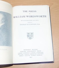 The Poems of William Wordsworth. 1923. Oxford. Fine Binding.