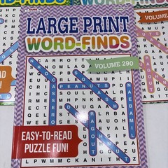 LOT 5 New Large Print Word-Finds Search Kappa 245,248,289,290 & 1 Great Big 134