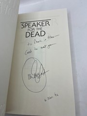 Orson Scott Card – Speaker for the Dead ~ SIGNED ~ 1992 ~ Author’s Definitive Ed