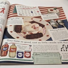 Ladies Home Journal Mag Feb. 1942 40s Fashions Full Color Ads Beauty Recipes
