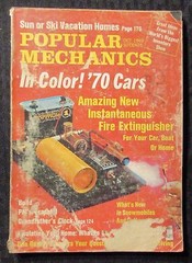 1969 Oct POPULAR MECHANICS Magazine GD- 1.8 70 Cars in Color