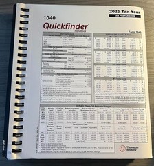 1040 Quickfinder Handbook by Thomson Reuters Tax Year 2025 NEW