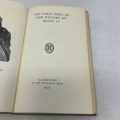 Henry IV Part I (The New Shakespeare) by William Shakespeare, J. Dover Wilson HC