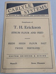 Vintage Agriculture Farm Ledger Carlyle Systems – T.H Erickson Strum Flour&Feed