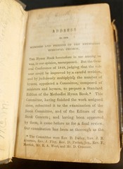 1849 Hymns Methodist Episcopal Church *Leather Binding 736 Pages Abolitionist  