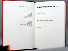 A NEW TIME FOR MEXICO Carlos Fuentes 1st 1996 FARRAR STRAUS & GIROUX ..NEW.