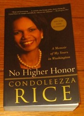 2011 No Higher Honor by Condoleezza Rice SIGNED First Edition Softcover Book