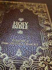 Holy Bible King James Version 6 Volume Set Embossed Covers KJV Vintage