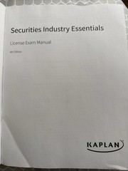 Kaplan Securities Investment Essentials (SIE) License Exam Manual, 4th Edition