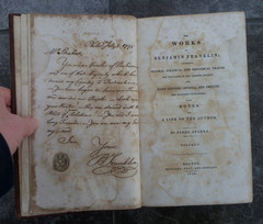 “The Works of Benjamin Franklin, Volume V”-1840-Hilliard Gray 1st Edition