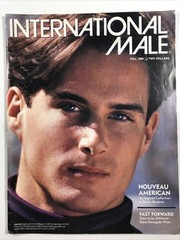INTERNATIONAL MALE catalog Fall 1989- Gay Interest-Men’s Fashion John F Kelly