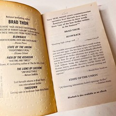 Brad Thor 3 Paperback PB Novels Books Apostle, Takedown, Blowback