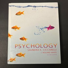 Pearson Psychology Textbook Saundra Ciccarelli J Noland 2nd Ed Hardcover Good
