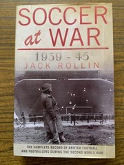 Unobtainable Soccer at War 1939-45 British Football WWII History 466 Pages