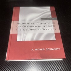Psychological Consultation and Collaboration in School and Community Settings