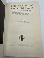 The Waning Of The Middle Ages J Huizinga 1963 Hardcover 328 Pages
