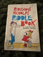RIDICULOUS NICHOLAS Riddle Book (1981) PUNS Vintage Children’s Picture Book RARE