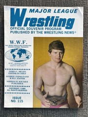 Vintage Major League Wrestling WWF Souvenir Program 1980 #115 Magazine