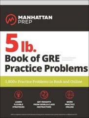 5 lb. Book of GRE Practice Problems: 1,800+ Practice Problems in Book and – GOOD