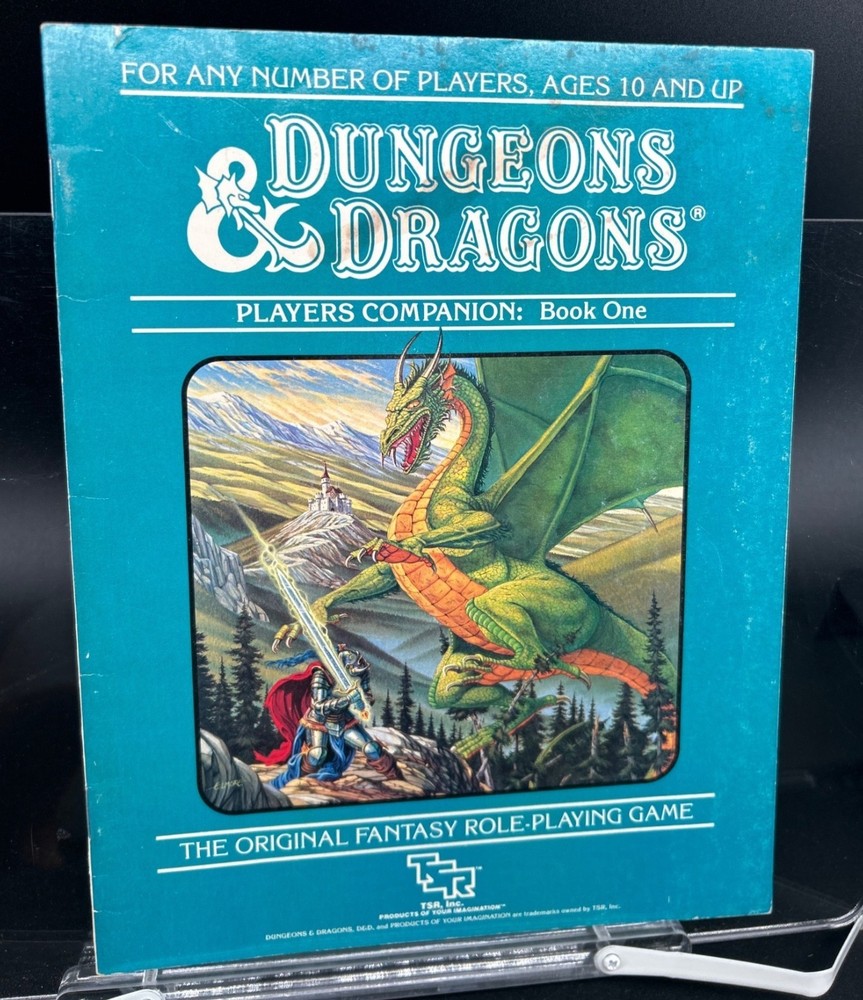 Dungeons & Dragons Players Companion Book One 1984 TSR Fantasy Adventure Game