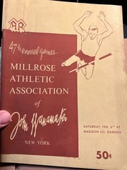 4 Wanamaker Millrose Athletic Games Madison Square Garden Programs 1951-1960