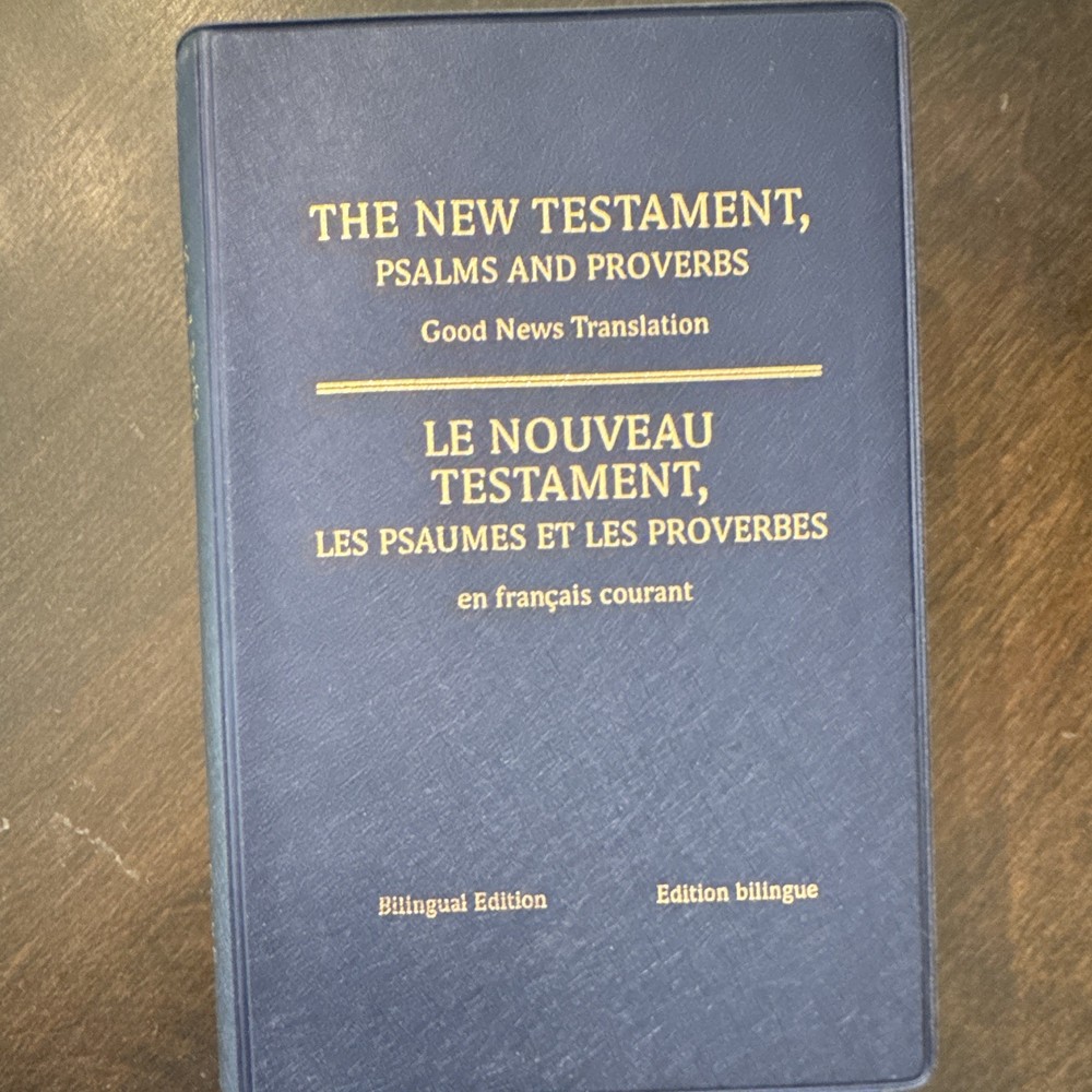 United Bible Societies Bilingual NT Psalms Proverbs Eng/Fre Leather 2004