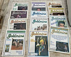 Lot of 12 Goldmine Magazines All From 1990 Biweekly Issues Elvis Hendrix Jazz