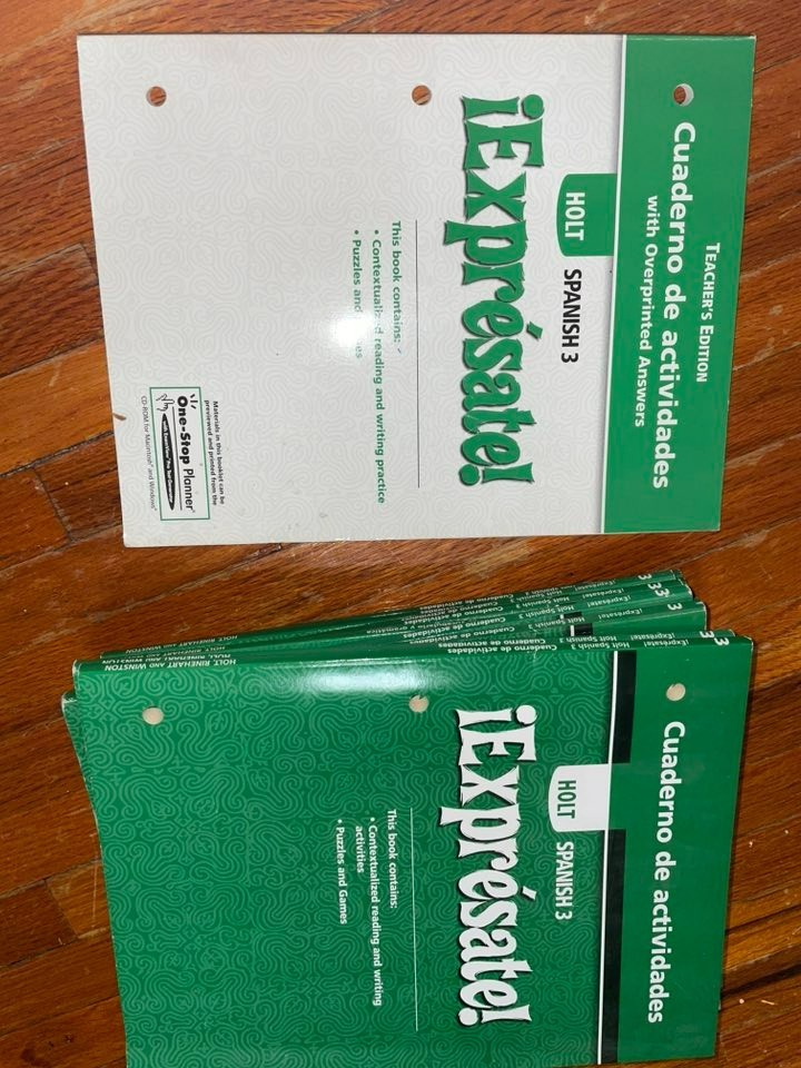 10x Cuaderno e Actividades Expresate 9 workbook and one teacher edition