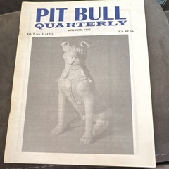 Pit Bull Quarterly Magazine Vol. 7 Issue 1 November 1995 Pit Bulls