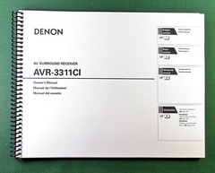 Denon AVR-3311CI Instruction Manual: 123 Pages & Protective Covers!