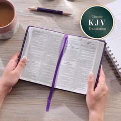 KJV Holy Bible, Compact Faux Leather Red Letter Edition – Ribbon Marker, King