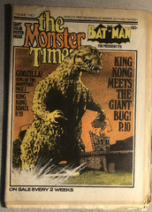 THE MONSTER TIMES #7 (1972) Horror SF Fantasy newspaper (w/poster) FINE-