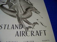 1949 WESTLAND WYVERN “NAVAL FIGHTER”..1-PAGE SALES AD (416GG)