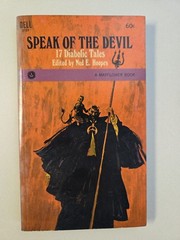 Speak Of The Devil Edited Ned E Hoopes 1st Printing 1967 Paperback Book 17 Tales