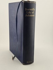 Vol 1 Boswell’s Life of Johnson in 2 Volumes- Oxford University Press 1927 J87
