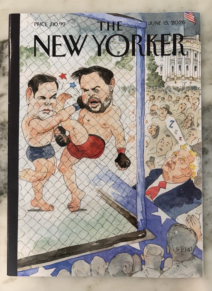 The New Yorker Magazine June 15, 2026 Barry Blitt “Out Cold” on cover ~ New copy