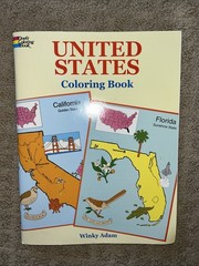 United States Coloring Book by Winky Adam (1998, Trade Paperback)
