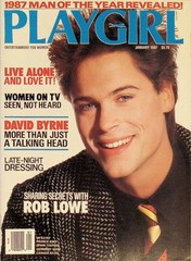 Jan 1987 Playgirl Rob Lowe David Byrne Talking Heads Man Year Gay Interest