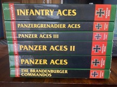 Stackpole military history, Panzer Aces, etc, lot of 6 books by Frank Kurowski