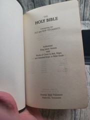 The Holy Bible King James Version Red Letter Dictionary Study Helps Holman 1979