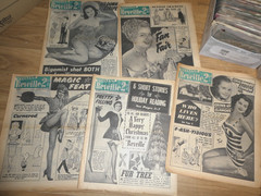 Reveille (Weekend) magazine 1954 Dec. 5 different copies glamour gossip pin-up