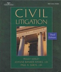 Civil Litigation (The West Legal Studies Series) by Peggy Kerley