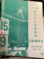 4 Wanamaker Millrose Athletic Games Madison Square Garden Programs 1951-1960